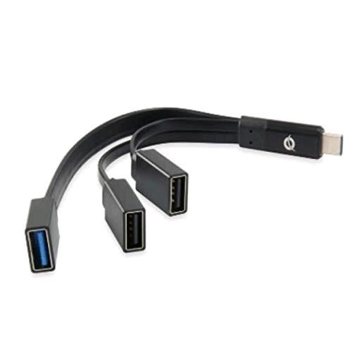 Hub USB Conceptronics 3porte (1*3.0 - 2*2.0) Connessione Type-C